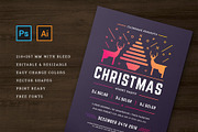 Christmas party invitation flyer, a Flyer Template by Vasya Kobelev (Thumbnail 3 of 5)