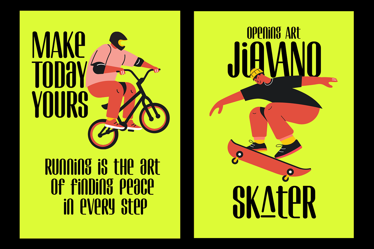 Olinkage – Modern Condensed Display, a Sans Serif Font by Haps Space (Photo 2 of 16)