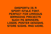 Oksporty - Sport Font, a Sans Serif Font by Iqsiart Studio (Thumbnail 4 of 7)