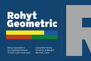 Rohyt Geometric, a Sans Serif Font by Typesketchbook Foundry (Thumbnail 1 of 5)