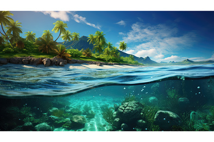 tropical scenic travel ocean, a Nature Photo by pikepicture