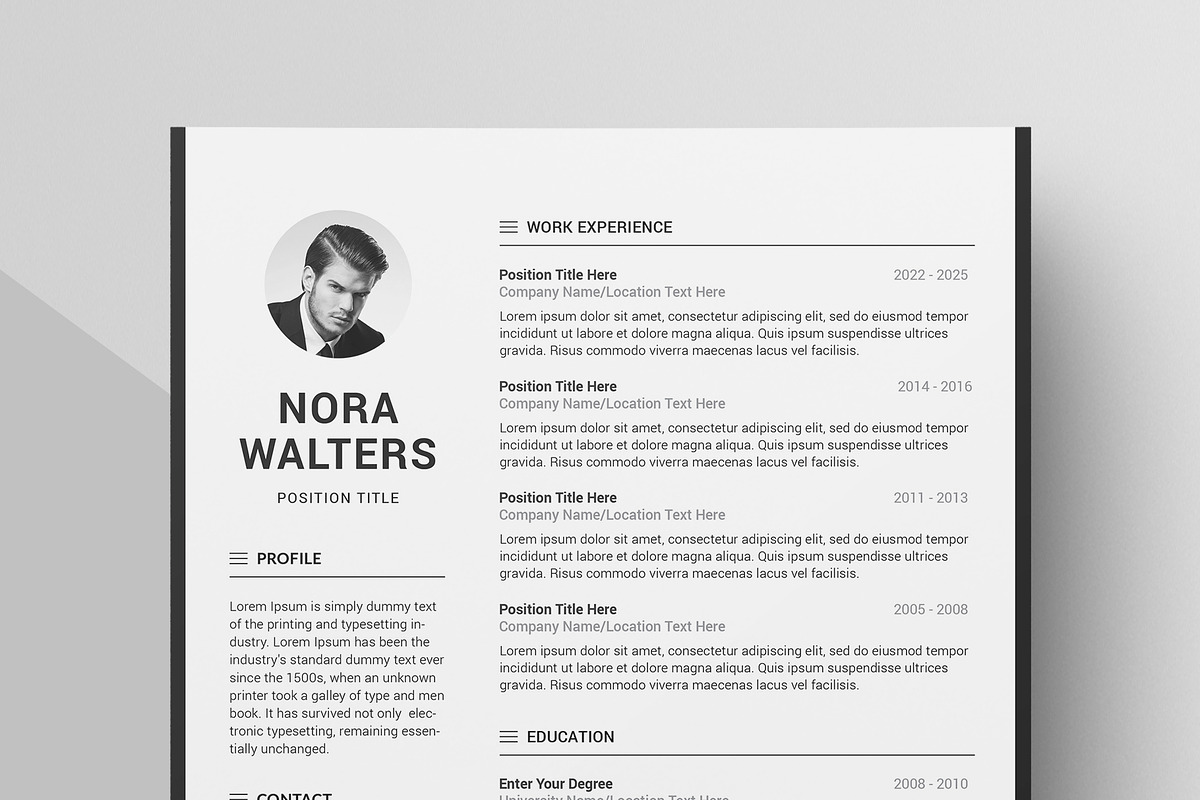 Resume, a Resume Template by Brochure-Market (Photo 2 of 2)