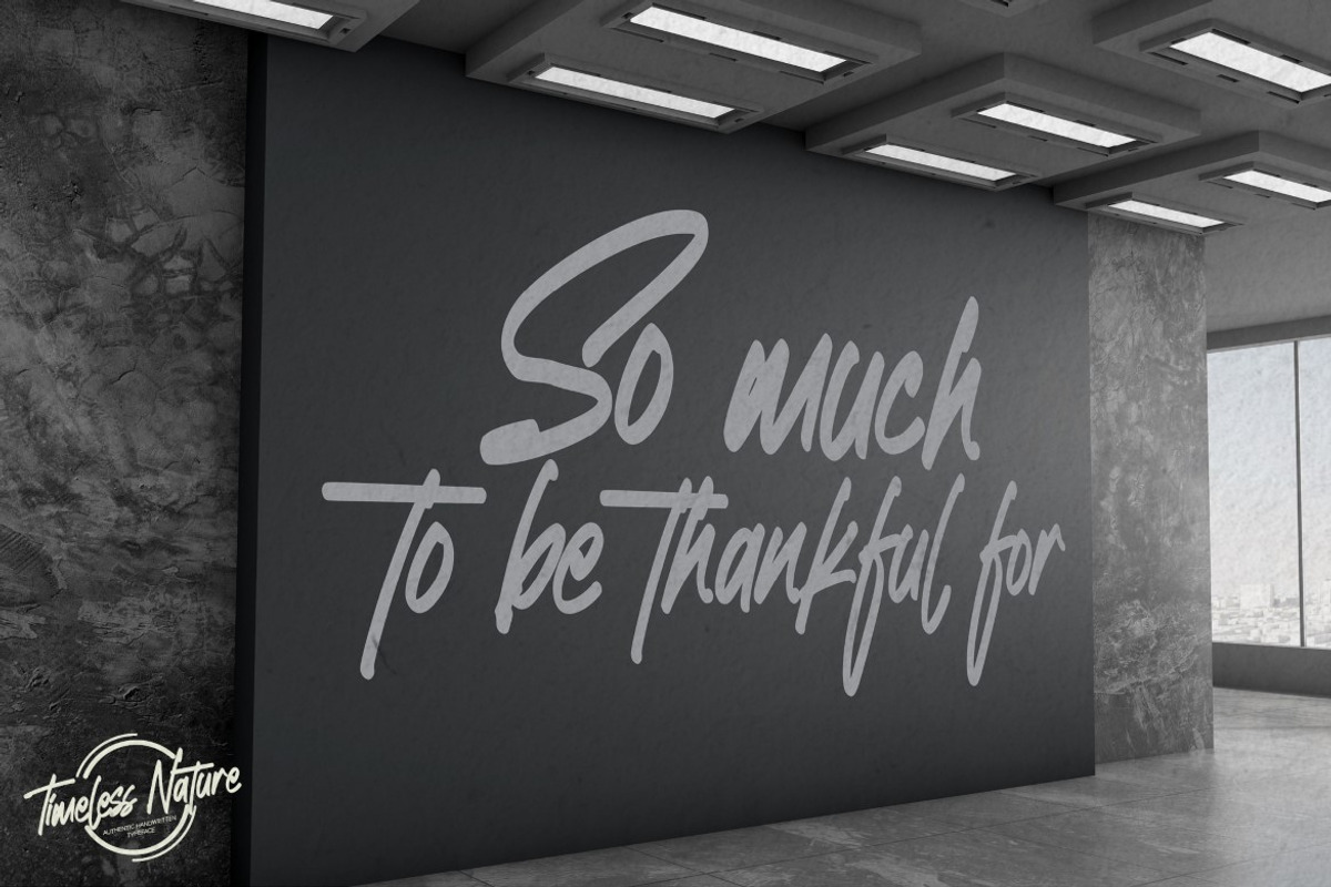 Timeless Nature-Handwritten Font, a Script Font by Gassstype (Photo 7 of 8)