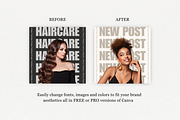 120 Hairstylist Instagram Templates, a Social Media Template by TheBohoFactory (Thumbnail 5 of 10)