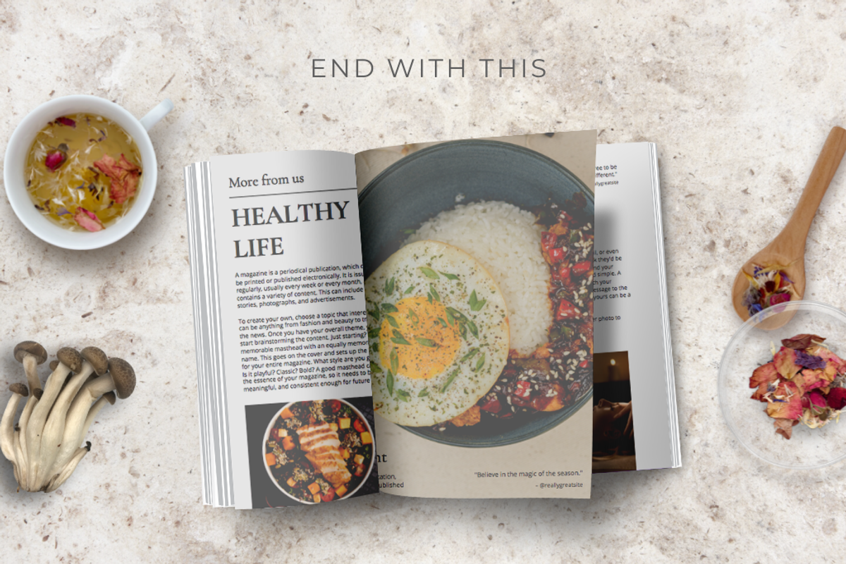 Square Magazine Mockup for Canva