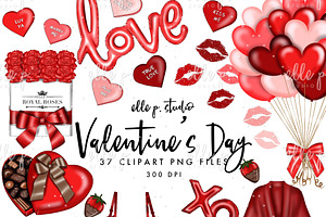 HUGE Valentine's Day Clipart Bundle