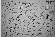 Set of arrows icons silhouettes, an Object Graphic by RODINA (Thumbnail 1 of 3)