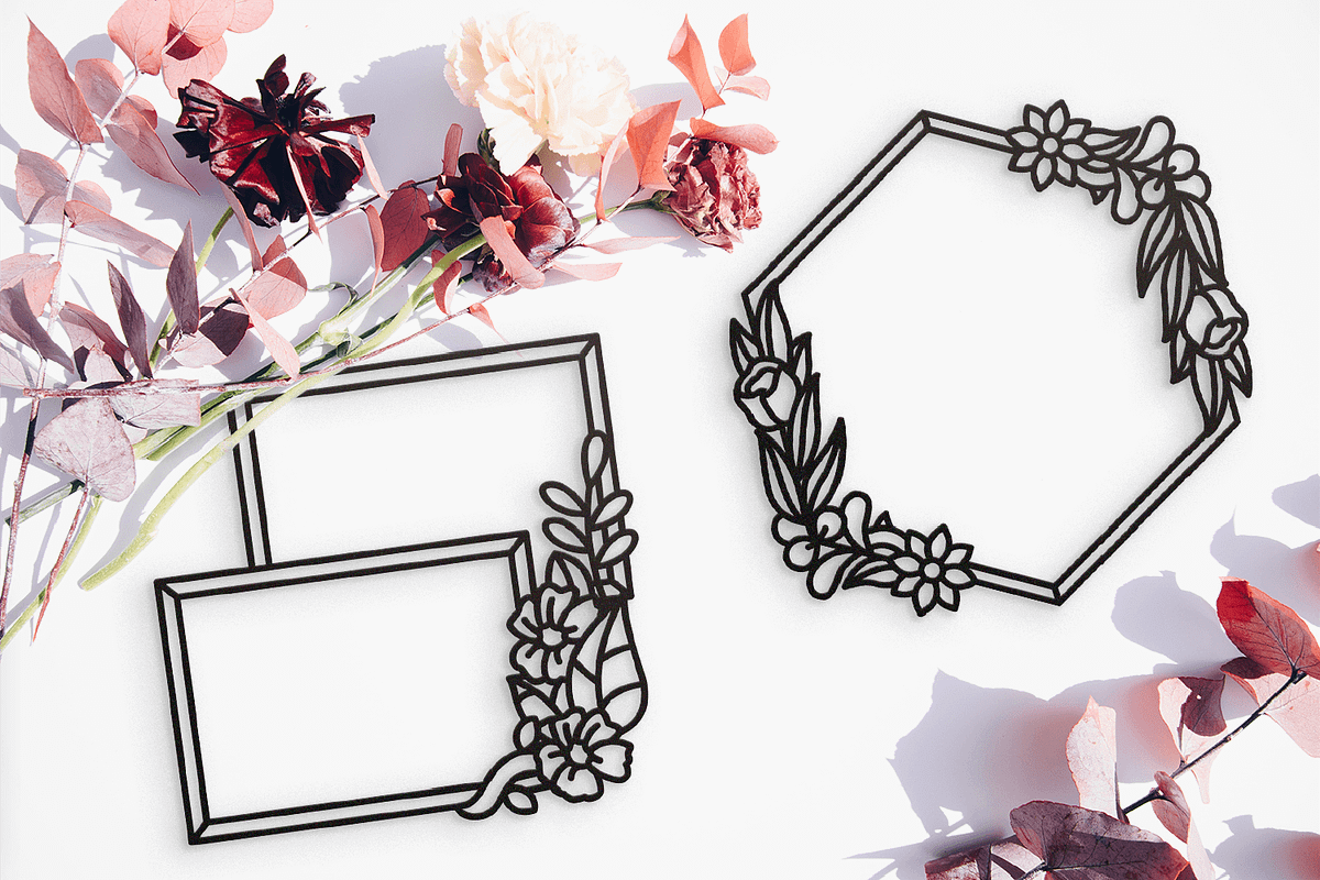 50 Floral Frames - SVG Cut Files, a Decorative Illustration by Arshad Ali (Photo 4 of 9)