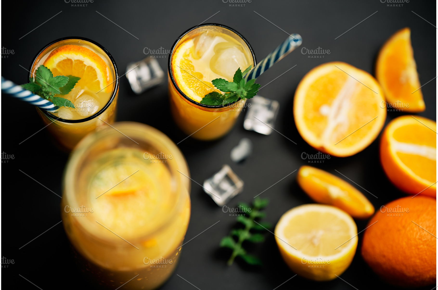 Delicious fresh orange juice, a Food & Drink Photo by Gladkov photography