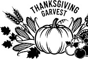 Thanksgiving Harvest SVG Bundle, an Illustration by Designs_River (Thumbnail 30 of 48)