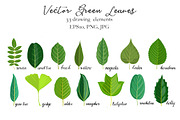 Vector Green Leaves, an Illustration by cat_arch_angel (Thumbnail 3 of 4)