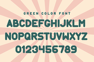 Orter - Retro Color Font