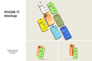 iPhone 17 Pro Mockup, an iPhone Mockup by Graphicbars