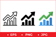 Business Growth Vector Design, a Solid Icon by Artonix (Thumbnail 1 of 2)