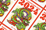Year Of The Dragon Greeting Card, a Card Template by The Isian (Thumbnail 2 of 2)