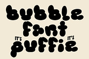 Puffie - Unique Bubble Font, a Font by Studio Funshop by Kelli (Thumbnail 7 of 12)