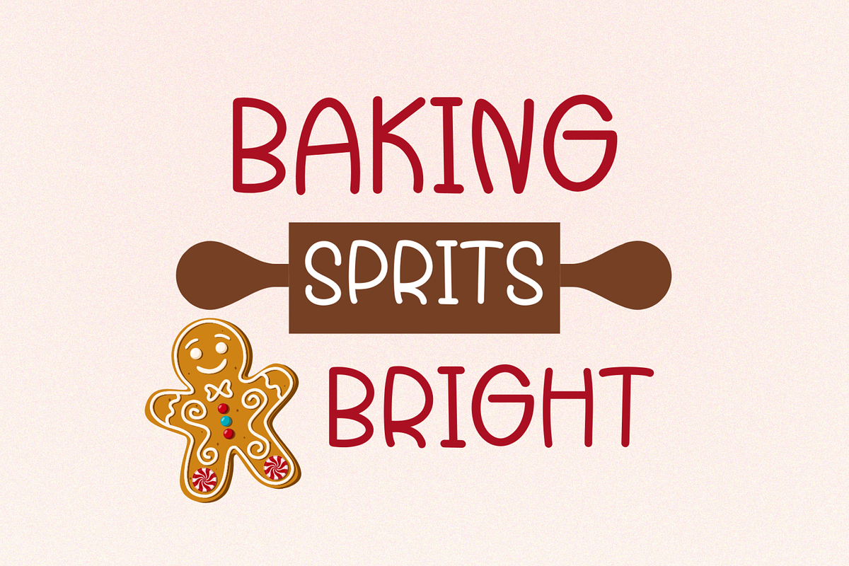 Gingerbread Cute Handwritten Font, a Handwritten Font by Lalava Studio (Photo 5 of 6)