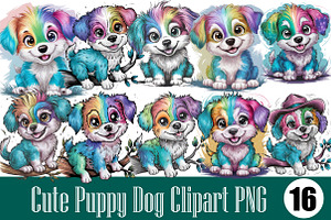 Cute Puppy Dog Clipart PNG, an Illustration by Wow Magic