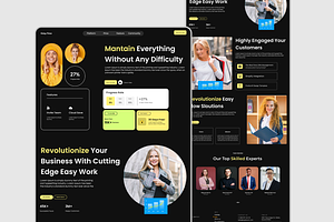 SAAS Website Landing Page, an UI Kit Template by Hammad Arif