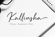 Kallinsha - Classy Signature Font, a Script Font by Sibelumpagi Studio (Thumbnail 1 of 10)