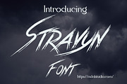 Stravyn - Brush Font, a Font by NDNL Studio (Thumbnail 1 of 6)