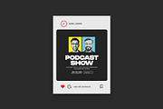 Podcast Talk Show Instagram Bundle, a Social Media Template by Saman Osama (Thumbnail 4 of 7)