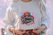 Girly Birthday Png Birthday Princess, an Illustration by designcity5 (Thumbnail 4 of 8)