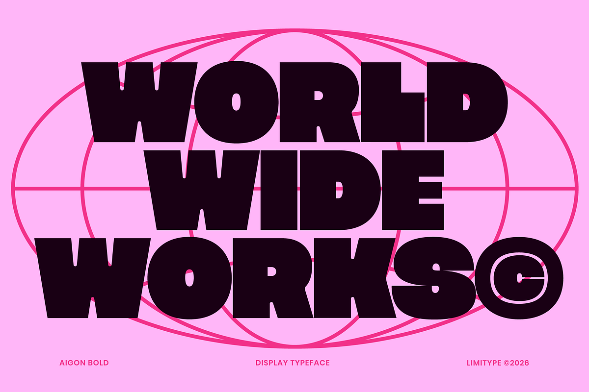 Aigon - Bold Display Font, a Sans Serif Font by limitype (Photo 2 of 14)