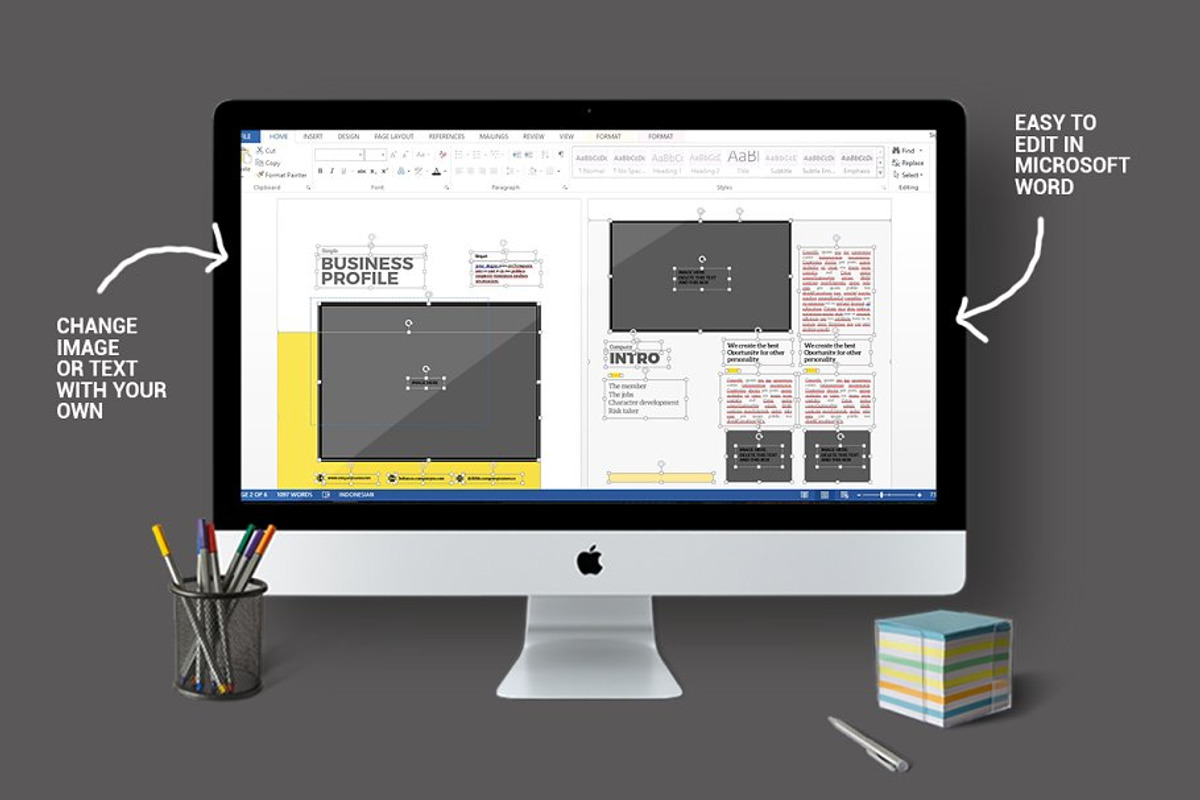 Simple Brochure Template, a Brochure Template by spidergraph (Photo 6 of 6)