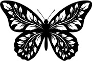 Decorative Butterfly Silhouette, an Object Graphic by Creativeshirt (Thumbnail 10 of 16)