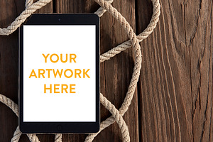 Nautical iPad Mockup PSD
