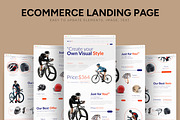 Ecommerce Landing Page Layout, a Landing Page Template by CreativeShaper (Thumbnail 1 of 6)