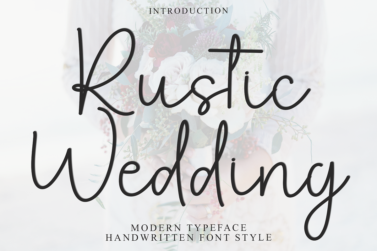 Rustic Wedding, a Handwritten Font by InermediaSTUDIO (Photo 1 of 8)