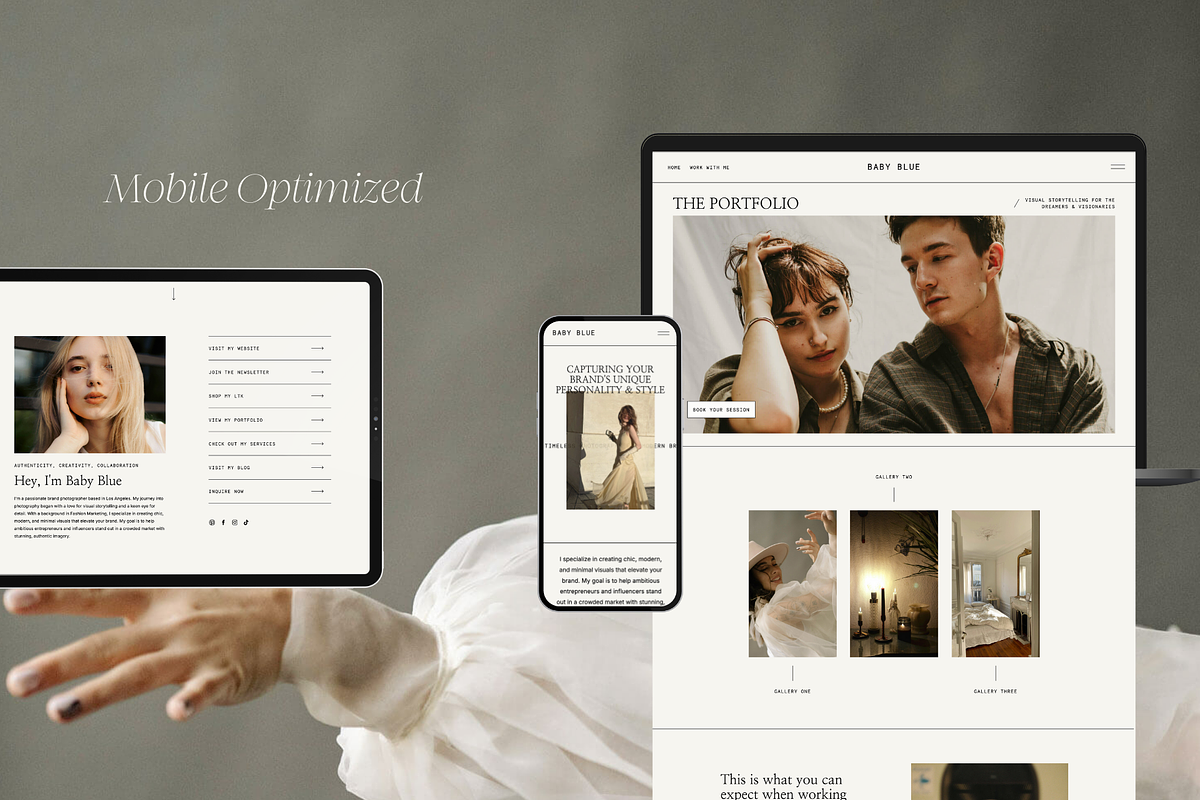 Showit Website Template | Baby Blue, a Websites & App Template by Ladyfang Creative (Photo 6 of 6)