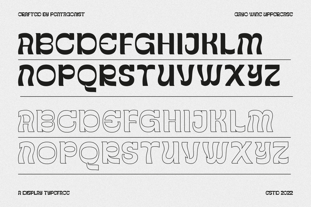 Gayo Wine | Fancy Display, a Serif Font by Pentagonistudio (Photo 10 of 13)