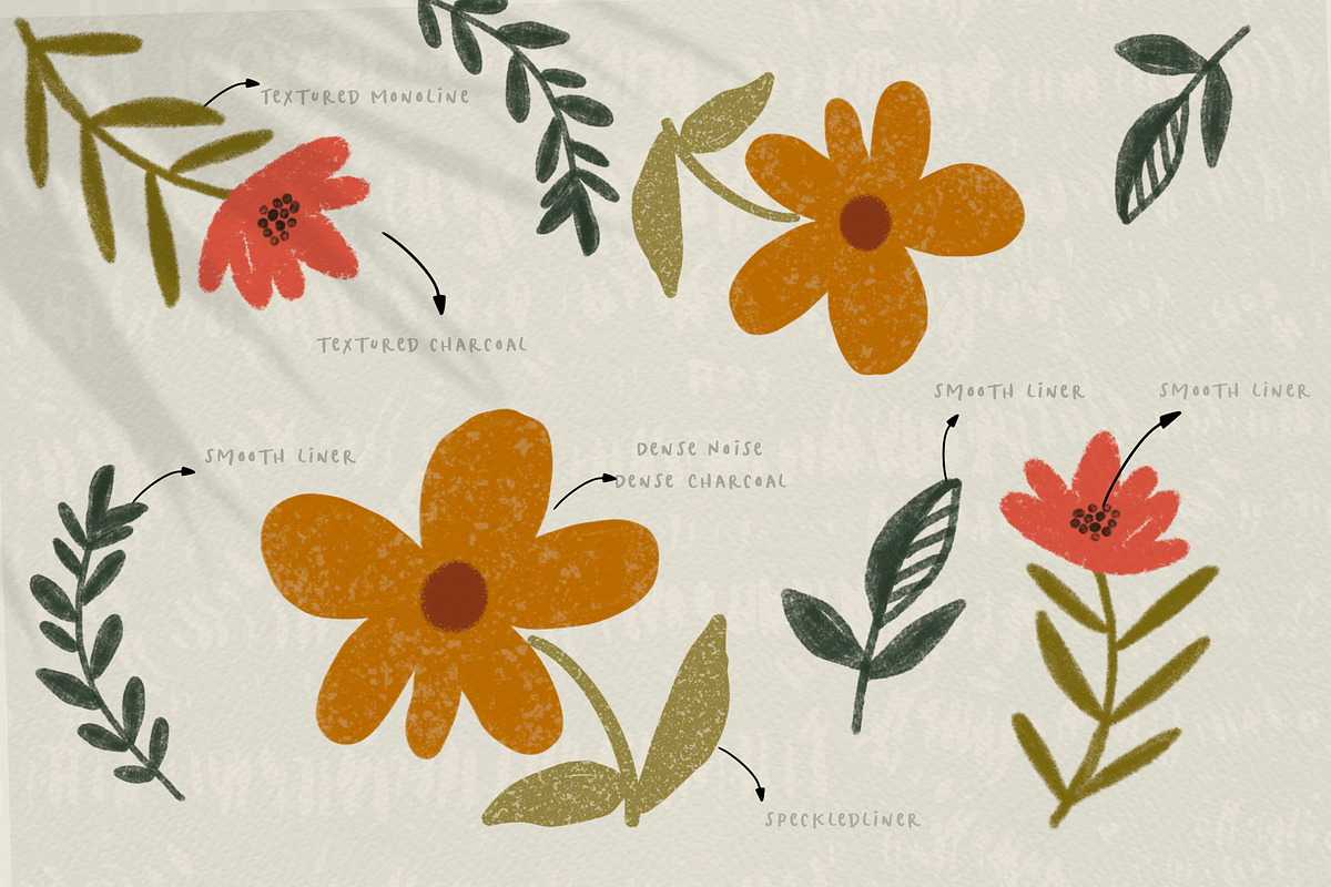 Creative Brushes for Procreate, a Brush Add-On by Sweet Fig (Photo 7 of 11)