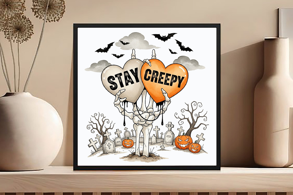 Stay Creepy PNG, Heart Halloween PNG, an Icon by DreamCafeArt (Photo 3 of 7)