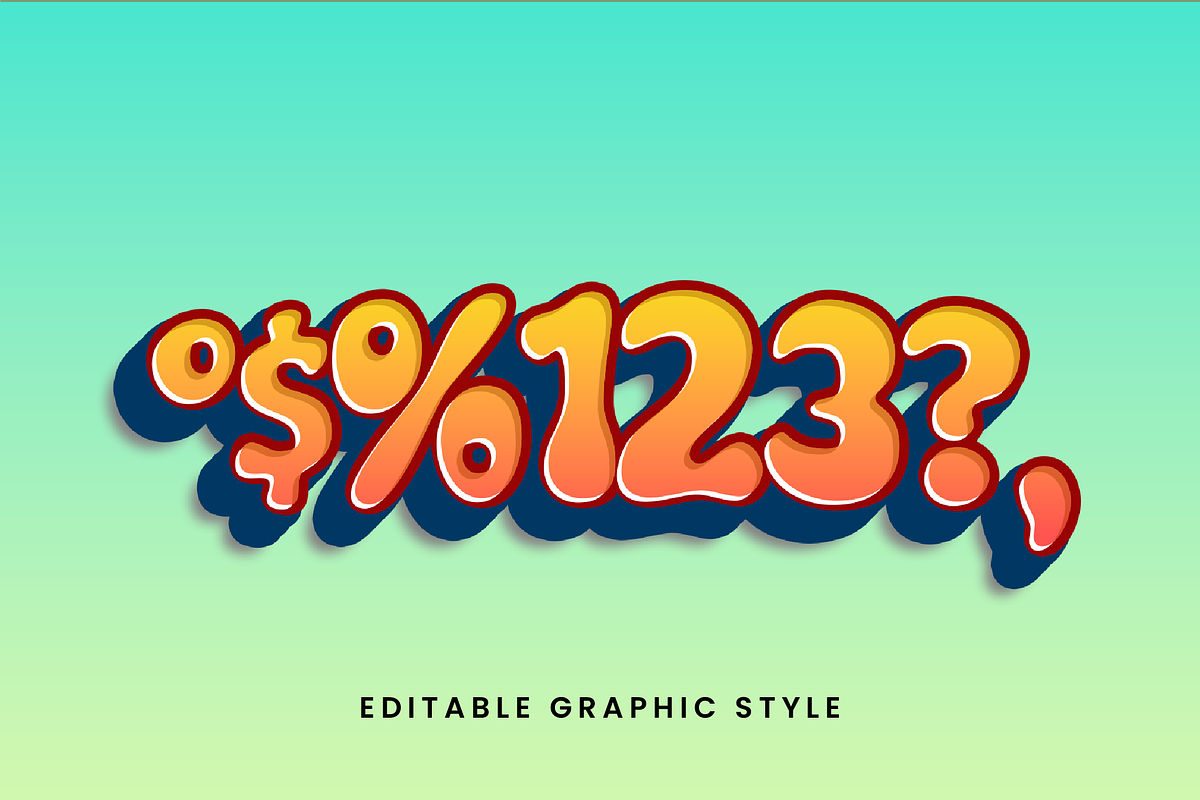 Bubble Playful 3D Text Effect preview 2