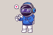 Cute Astronaut Gaming VR Cartoon, a Technology Illustration by Catalyst Labs (Thumbnail 3 of 3)