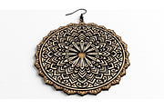 Mandala Earring Art SVG, an Object Graphic by hafijul (Thumbnail 8 of 11)
