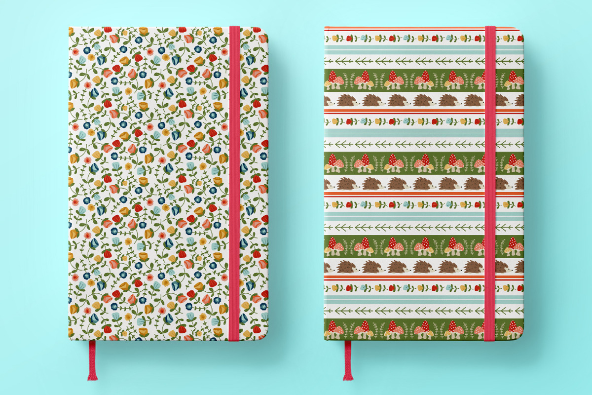 Woodland Wonderland Patterns & Icons, an Animal Illustration by On the Mark Designs (Photo 7 of 8)