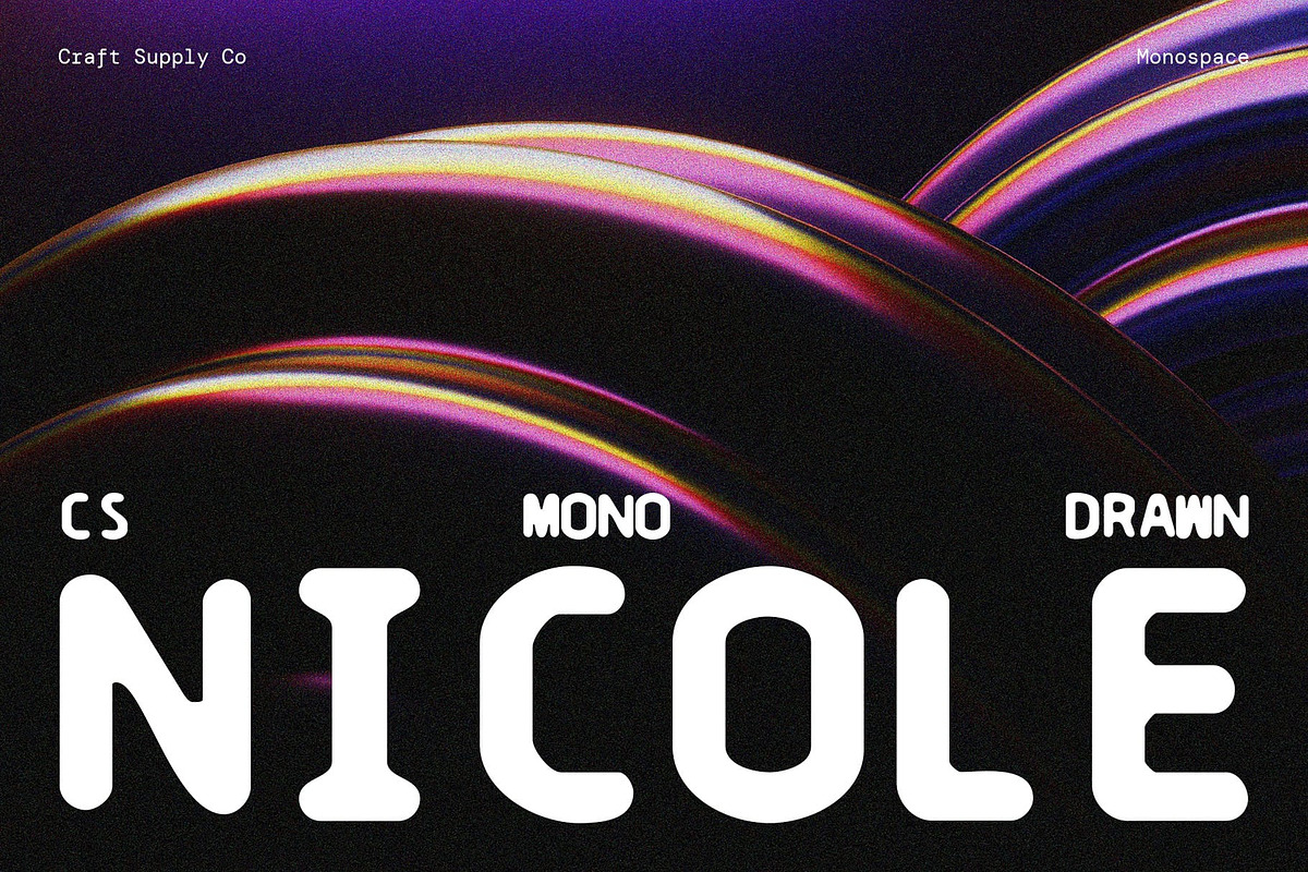 CS Nicole Mono Drawn, a Serif Font by Craft Supply Co. (Photo 1 of 8)