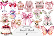 Coquette Clipart, an Illustration by Design Market (Thumbnail 1 of 5)