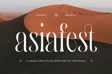 Asiafest - A Unique & Stylish Serif