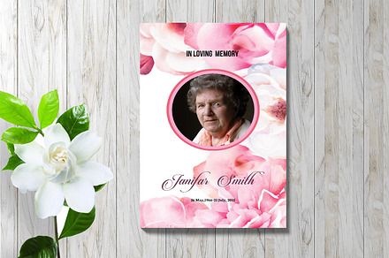 Floral Funeral Brochure - V978, a Brochure Template by Template Shop