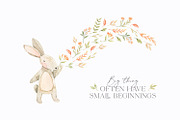 Watercolor baby bunnies. Baby shower, an Animal Illustration by Kate Macate (Thumbnail 6 of 10)