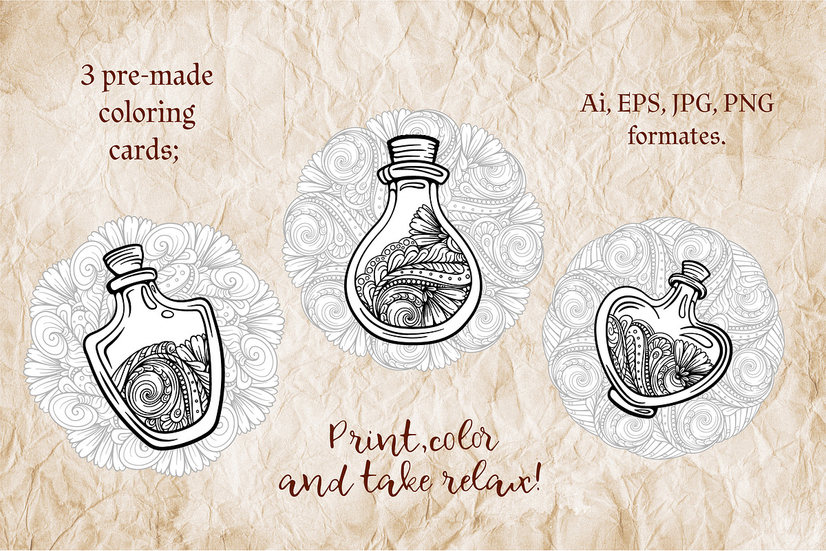 Magic bottles set, an Object Graphic by Graphic Magic (Photo 5 of 6)