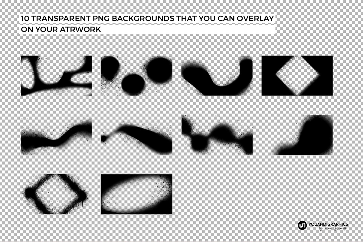 Spray Painted Overlays - Backgrounds, a Background Graphic by Youandigraphics (Photo 4 of 10)
