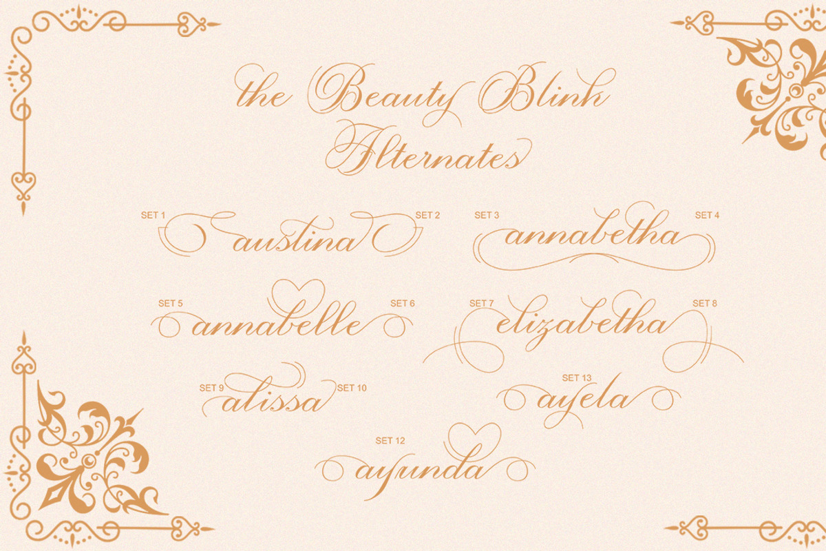 The Beauty Blink, a Script Font by Soft Creative (Photo 5 of 8)