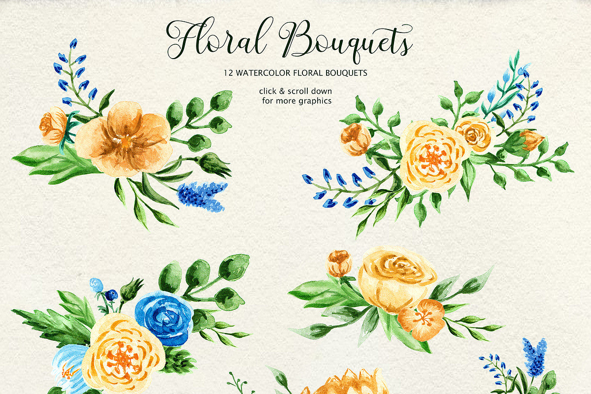 Birth of Watercolor Flower Set, a Decorative Illustration by Astarte_design (Photo 5 of 9)